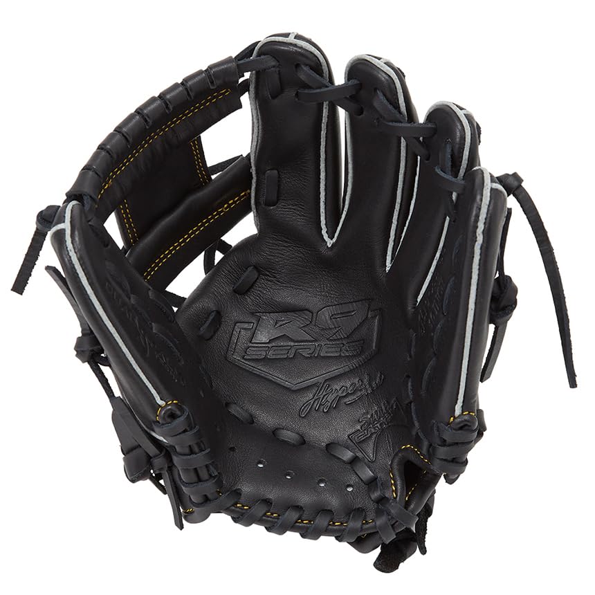 Rawlings HYPER TECH R9 SERIES Baseball Glove Glove for SS Throw (Jr./Children's) (GJ5FR9BFSS) All-Around Use, Black, Inch, Right-Handed
