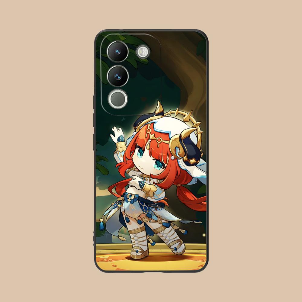 Game GI Nilou Matte TPU Mobile Phone Case for VIVO V60 V50 V40 V30 V29 V27 V25 V23 Pro Lite 5G Colorful Printing Cover