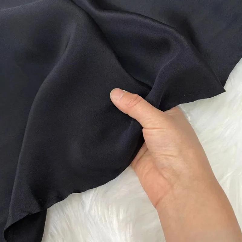Einfarbig 100% Maulbeerseide 30 Momme Schwerer Seidenkrepp de Chine Stoff Seiden Schwerer Krepp Stoff für Bekleidung Kleider Hosen