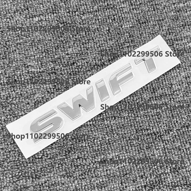 ABS Car Rear Trunk Emblem black Chrome Badge Sticker For For Suzuki Swift Letter Logo Decor