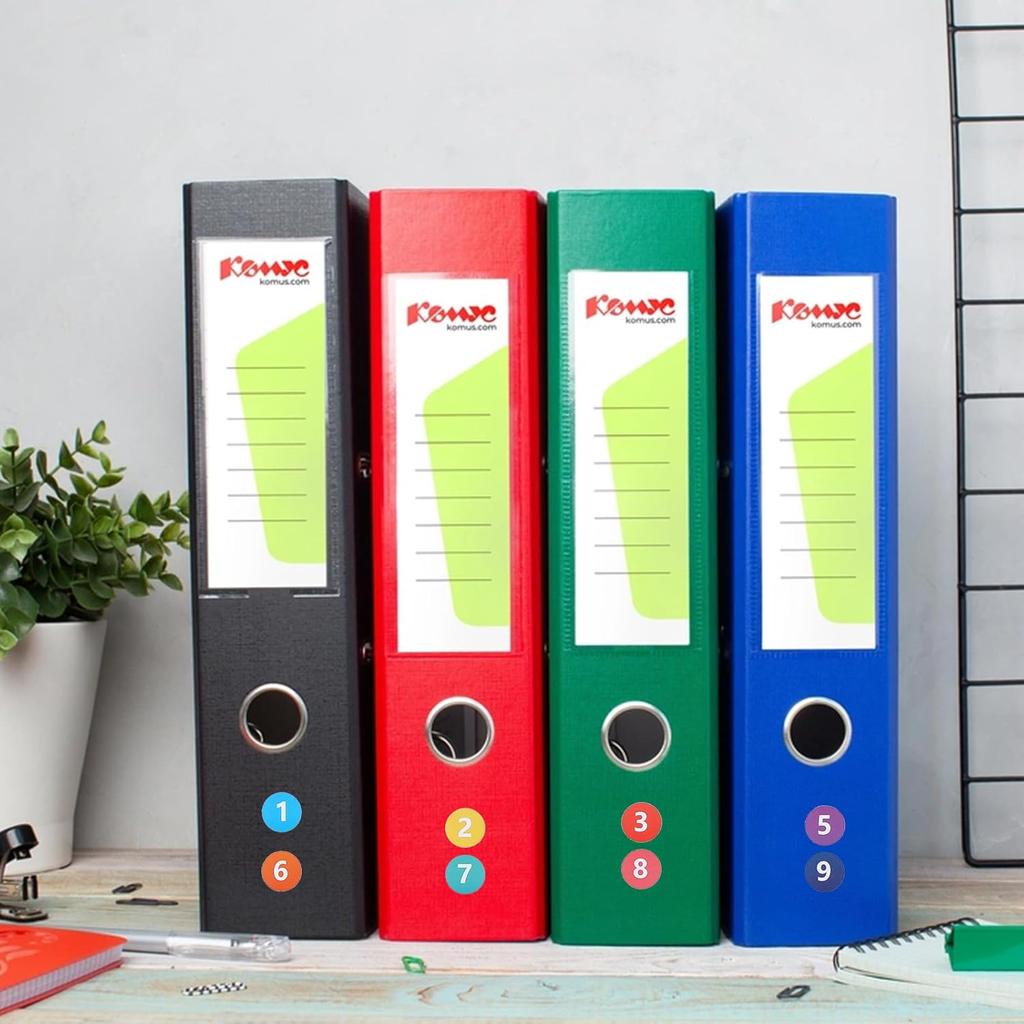 2808Pcs 0.8 Inch Small Number Stickers, 24 Sheets Colourful Number Stickers 1-10 Self Adhesive Round Numbered Stickers Label Sticker for Office