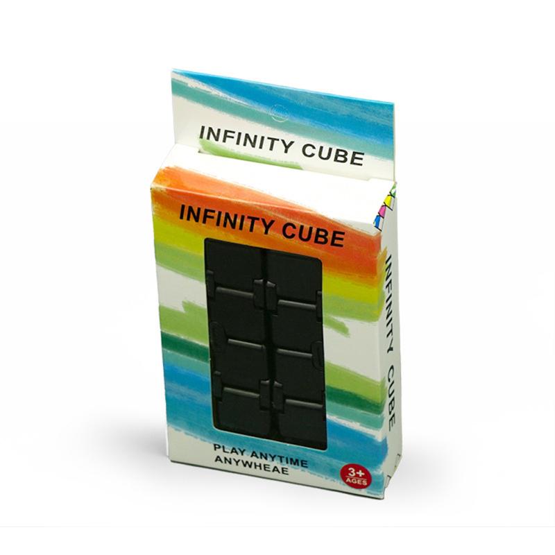 Macaron Color Infinite Magic  Cube Anti-rust Wear-resistant Stress Relief Artifact Cube Fun Macaron black
