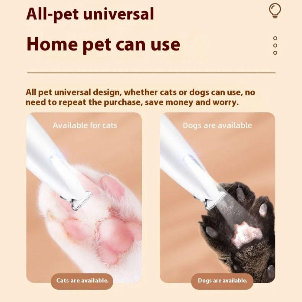 Smart Display Cat Grooming Clipper with LED Pet Paw Trimmer Cordless Dog Hair Trimmer  Cleaning