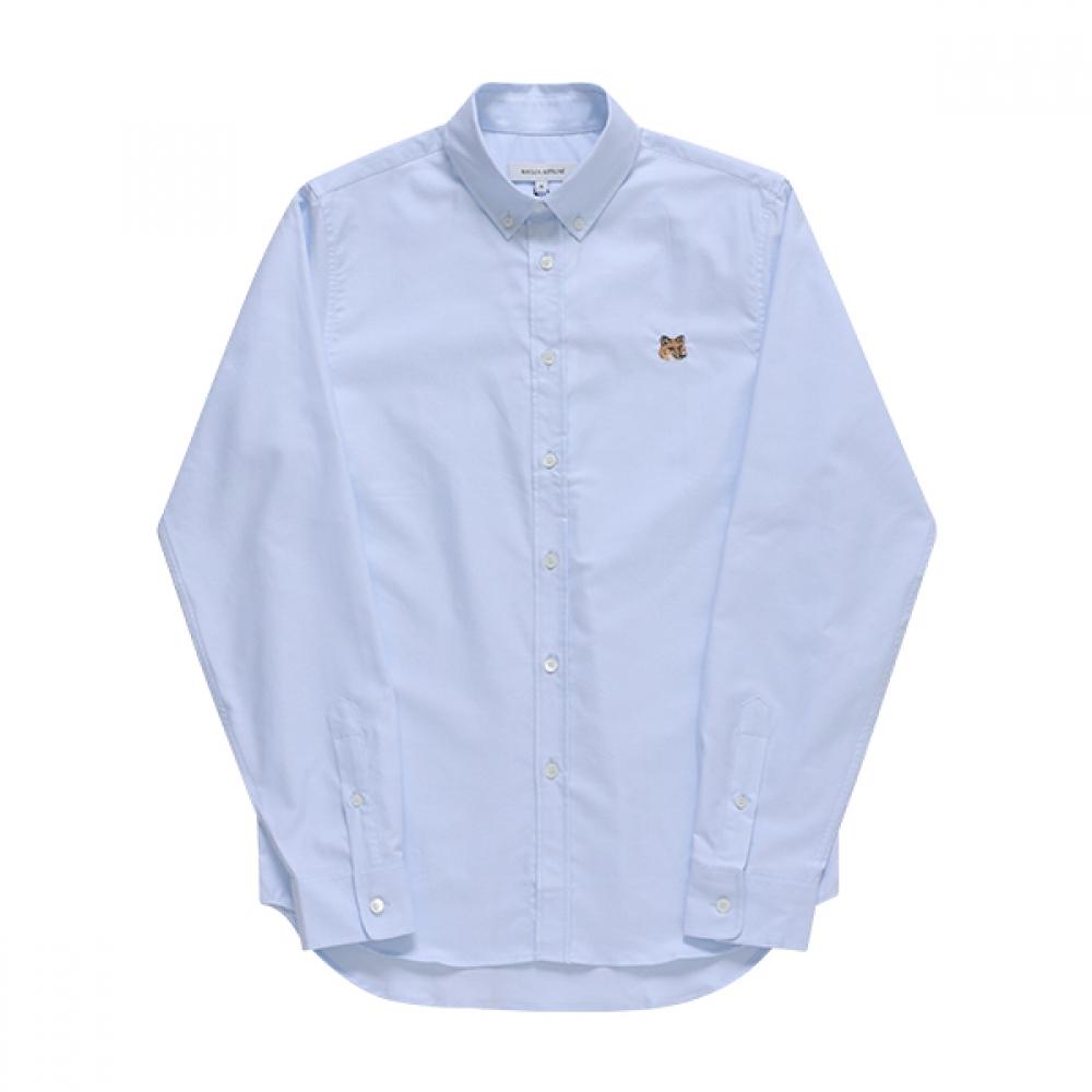 

Maison Kitsune Mm00413wc2010 P410 Рубашка мужская оксфордская с нашивкой Mini Fox Head MM00413WC2010 P410 (39)