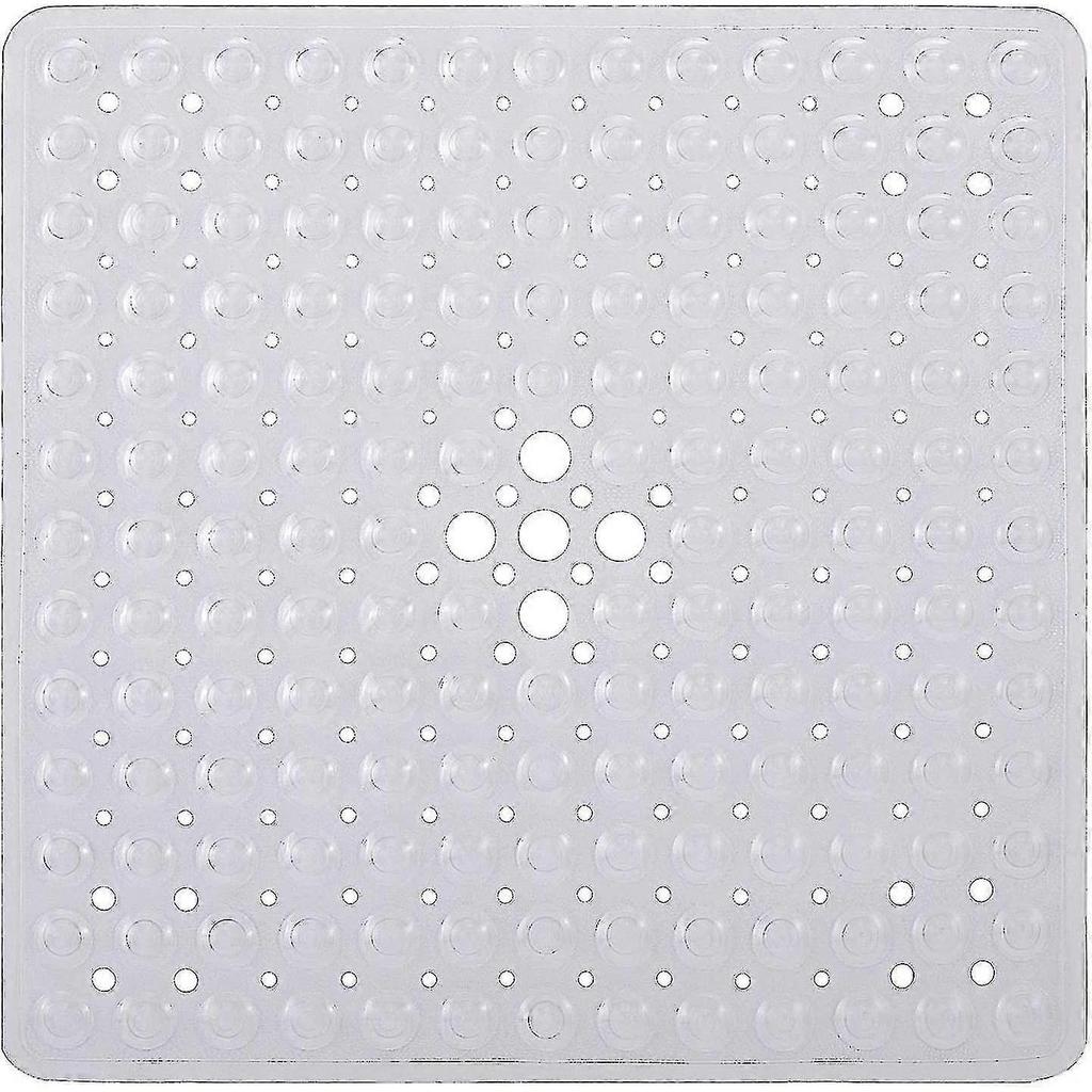 Square Shower Mats Non Slip Bathtub Mat With Suction Cup Safety Bathroon Mat, Rubber Kids Shower Mat