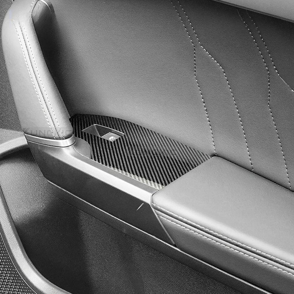 Carbon Fiber Style Switch Cover for Seat Leon Cupra Formentor 2020-2025 Door Window Lifter