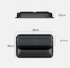 PU Leather Car Console Side Seat Gap Filler Front Seat Organizer for Cellphone Key Coins Stop Dropping between Seats Black