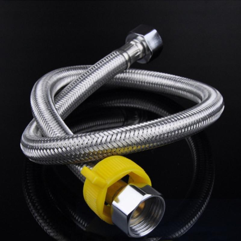 New 304 Stainless Steel Shower Hose Flexible Bathroom Water Pipe Silver Color Common Pumbing Hoses Bathr