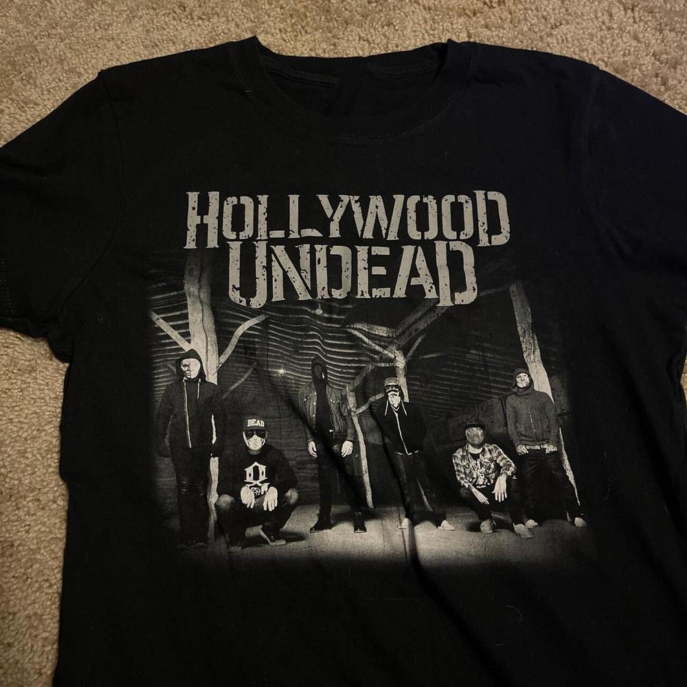 Vintage HOLLYWOOD UNDEAD Black 100% Cotton All Size Shirt Adults BT058 Unisex T-Shirt