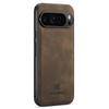 DG.MING For Google Pixel 9 Pro XL Case PU Leather Covered PC+TPU Hybrid Phone Shell