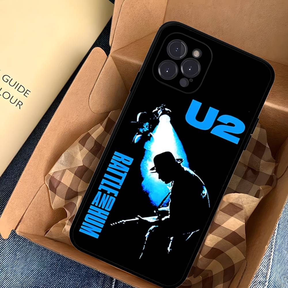 1pc Famous U-U2 Rock Band Phone Case For Iphone 17 Air 16 15 14 13 12 11 Pro Max 16 15 14 Plus TPU Soft Case