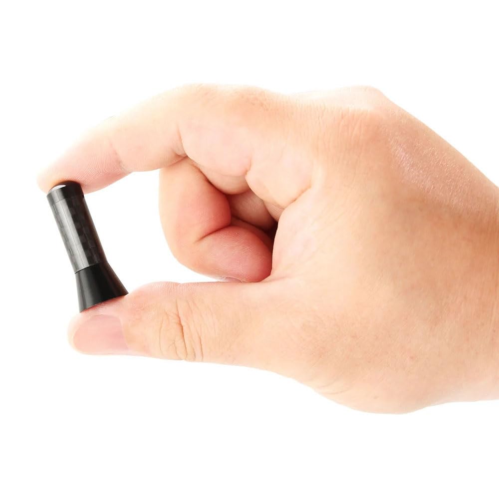 Car Antenna Carbon Fiber Car Antenna Short Antenna Car Antenna Decoration DIY Car Fix Antenna (Black)