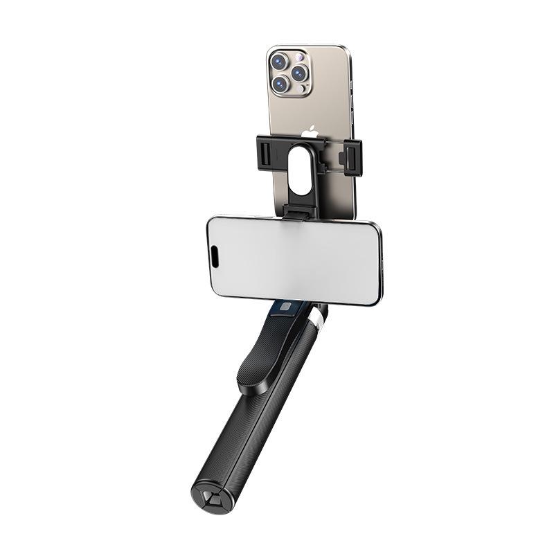 Double-Sided Teleprompter Stand for Phone Streaming and Shooting