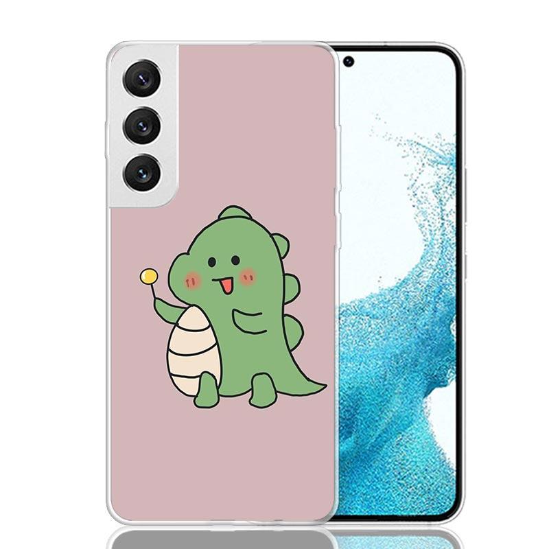 Cute Cartoon Dinosaur Baby Phone Case For Samsung Galaxy S26 S25 Edge S24 S23 FE S22 Ultra S21 Plus S20 + Fundas Cover Coque Gal