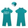 Quick Dry Kids Polyester Swim Set Uv Protection Rash Guard For Pool Play Beach