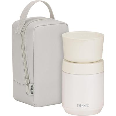[Dishwasher Compatible Model] Vacuum Insulated Soup Lunch Set 300ml Greige Soup Jar/Container Set JEE-550 GG