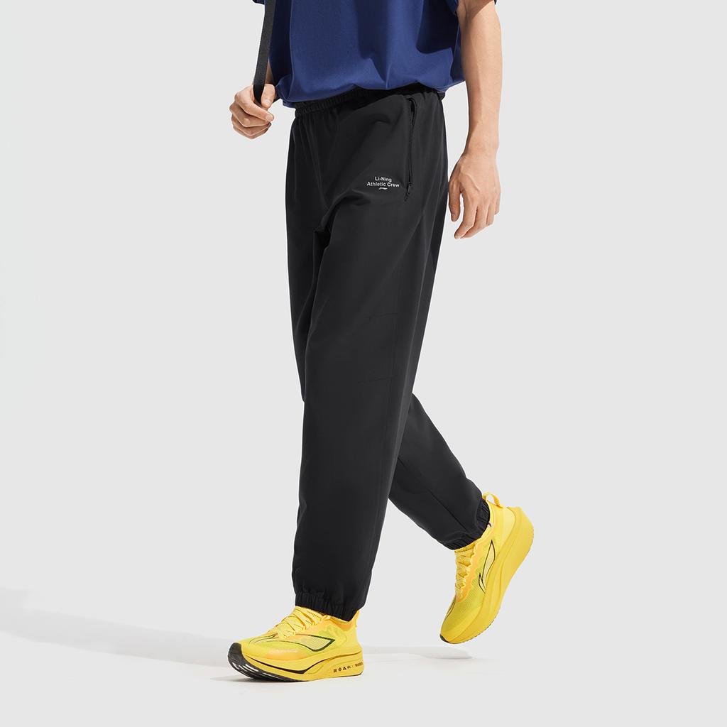 Li-Ning Comfortable Breathable Versatile Sports Long Pants Men Bottoms Black AYKV231-1