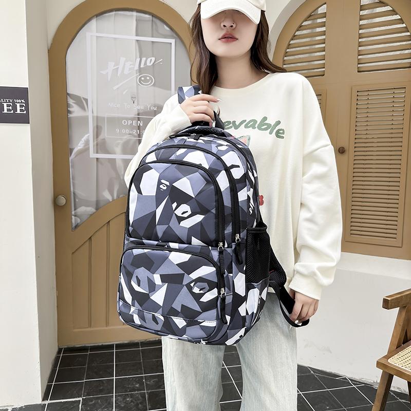 Multi-piece Casual Backpack Student Backpack Thermal Insulation Lunch Bag Large Capacity