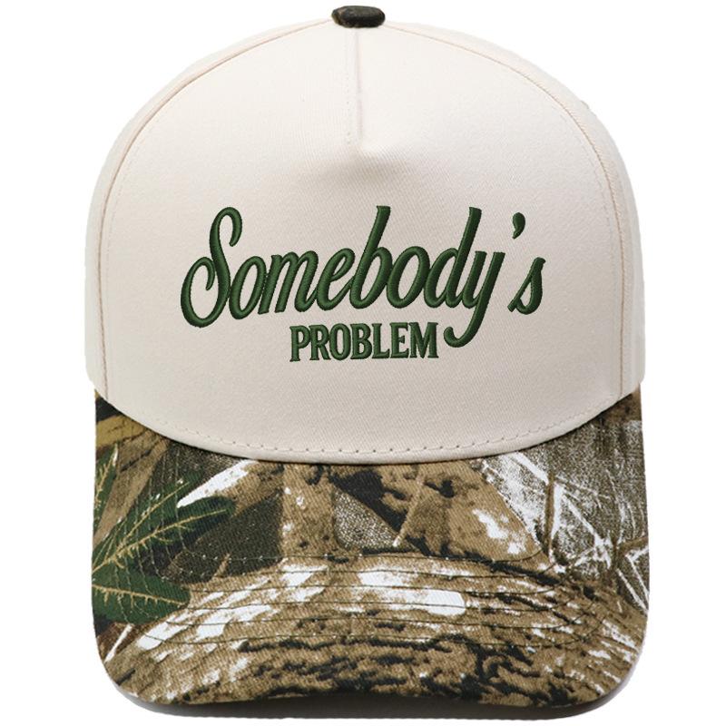 Somebody's PROBLEM fun embroidery color matching truck driver hat men's and women's sunshade dad hat