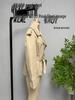 European and American Style Women's Solid Color Belted Short Jacket Windbreaker.