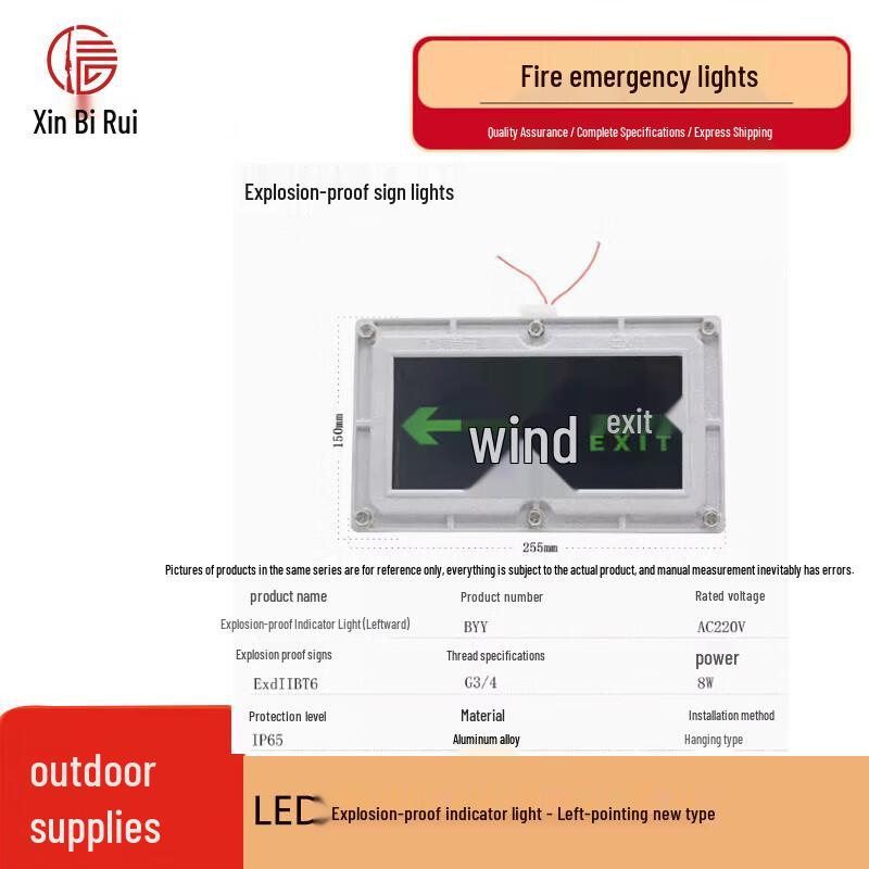 Xinbirui LED Explosion-Proof Emergency & Exit Sign Light