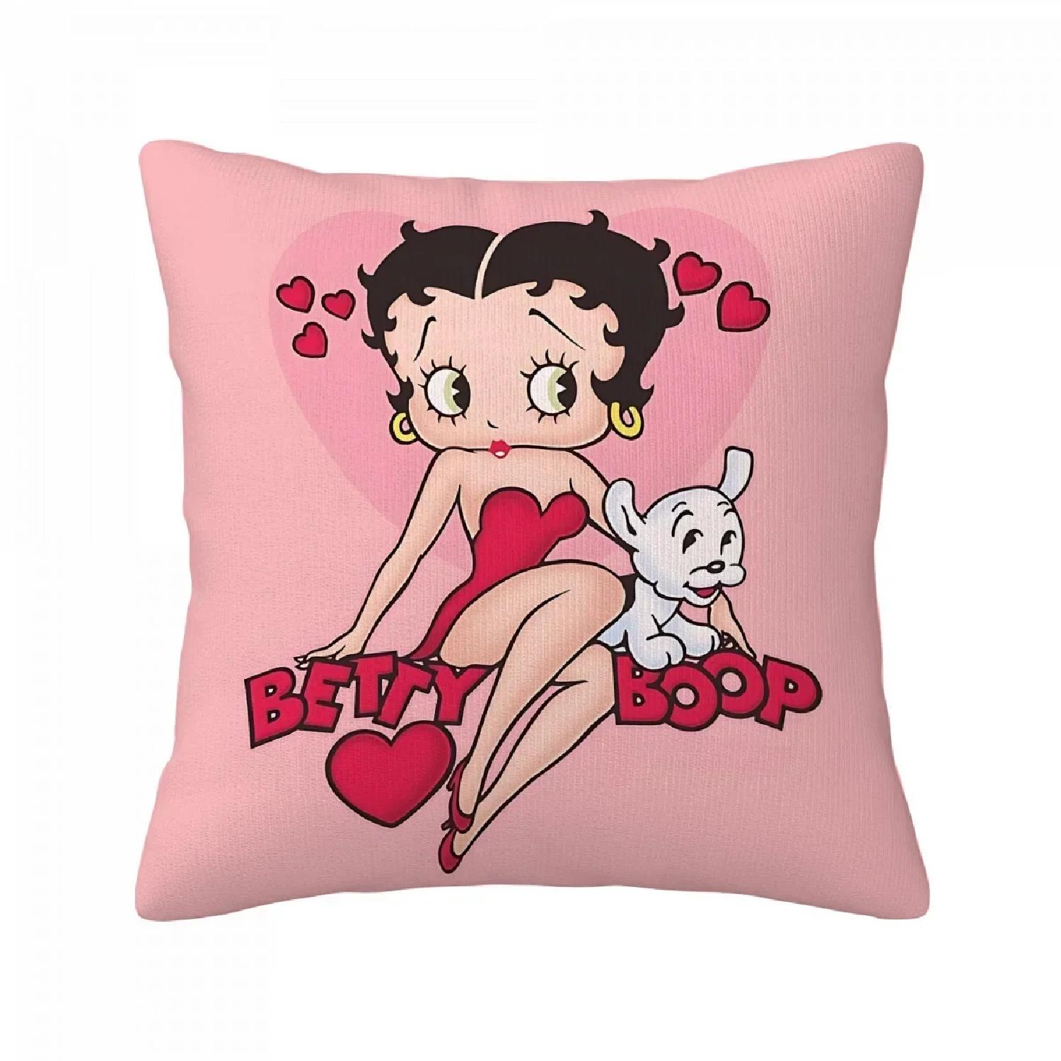 

Bettys Boops Pillowcase Pillows for Sofa Anime Interior Decoration Home Decor Items Luury Pillow s Cushion CushionsL,(2) 66x66cm