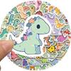 100PCS Cute Cartoon Short Legged Dinosaur Sticker Harajuku Suitcase Home Decorated DIY Scrapbook Coffee PVC Classic Sticker