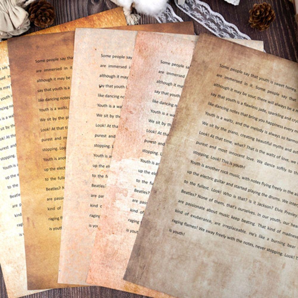 50 Sheets Simple Stationery Writing Paper Classical Pirate Scrolls Drawing