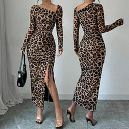 2025 European & American Autumn/Winter Plus Size Slimming Batwing Sleeve Knitted Dress