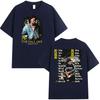 Camiseta Unisex Vintage Gótica de Manga Corta J.Cole Rapper The Fall Off Tour Álbum 2026 Camisetas de Algodón Oversize Hip Hop