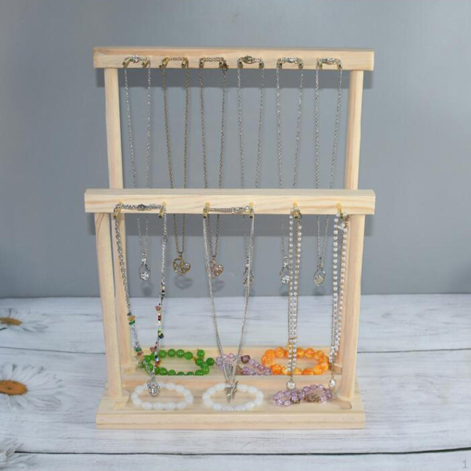 Подставка для ювелирных изделий, органайзер, стабильная стильная стойка, держатель для ожерелья, деревянный браслет, браслет