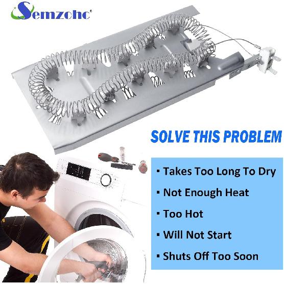 Dryer Heating Element Kit Fit for Kenmore Elite He3 Heating Element 1066002010 11067102310 11068002010 11068002011 11082822102 11082822103