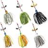 Fishing Buzzbait Lures Bass Spinnerbait Kit Topwater Buzz Bait Multicolor Swimbait Metal Jig Lure for Bass Pike Trout Fishing