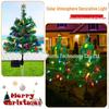 Outdoor Solar-Powered Christmas Tree Lights - Waterproof Holiday Decor for Garden, Lawn, and Courtyard