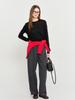 GENERALIDEA New Classic Minimal Two-Pleat Slacks [Charcoal] / Wbd3L11504