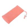Mesh Soap Pouch Exfoliating Soft Drawstring Design Soap Foaming Net for Body Facial Cleaning Pink 5pcs