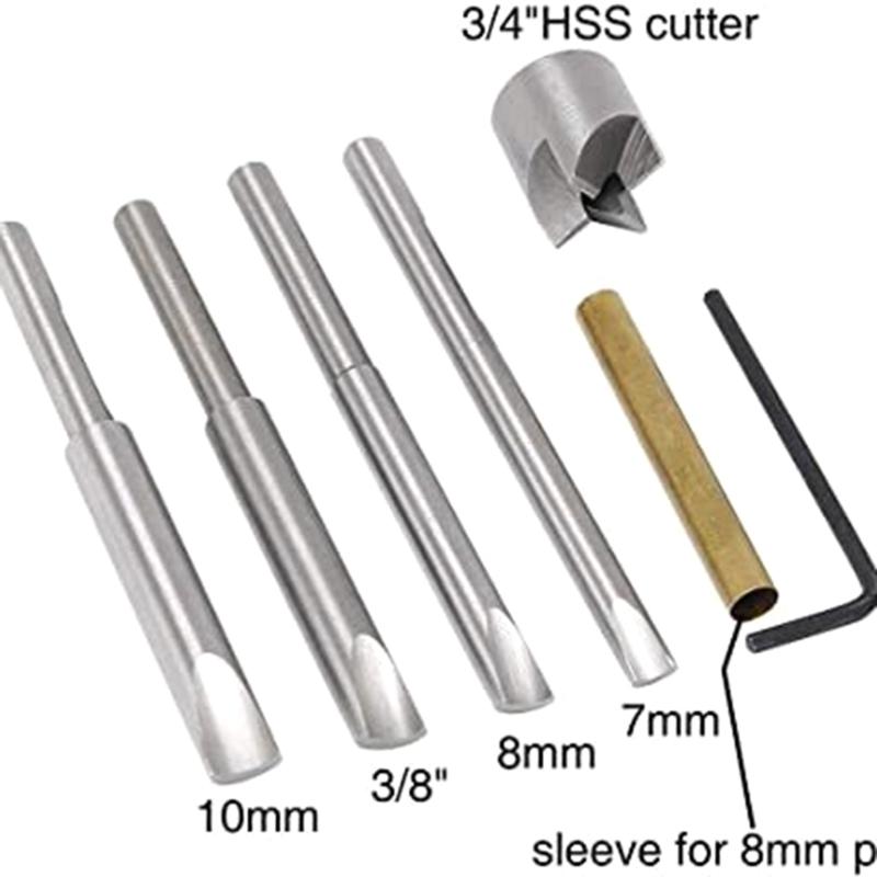 Woodworking Pen Making Mandrel Mill Cutter Head Woodworking Pen Mandrel Savers Pen Barrels Trimming Set for Pen Making