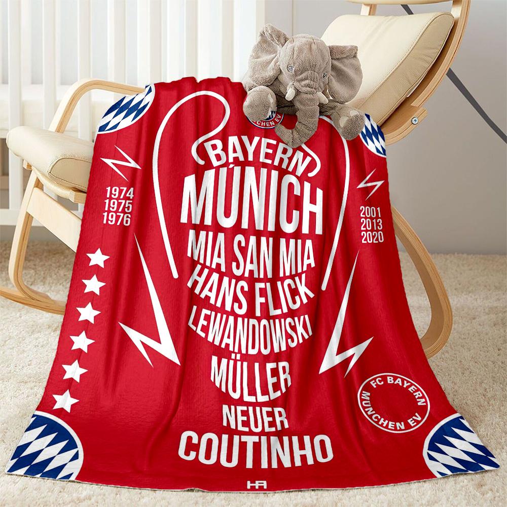 Bayern Munich Blanket Soft Warm Cozy Great for Livingroom Office Couch for All Occasions Warmthful Decor Best Holiday Gift for Friends Family