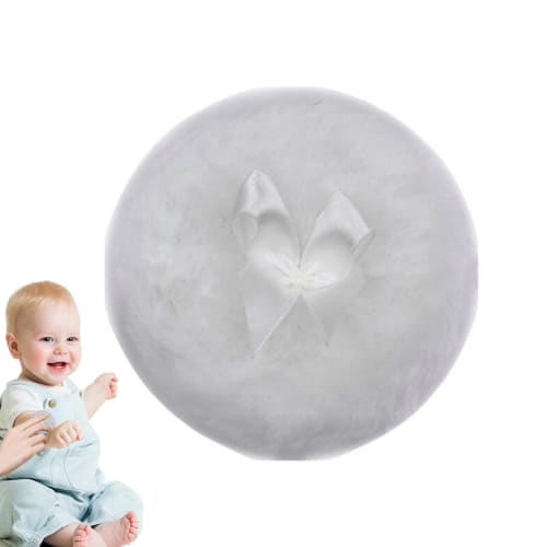 Portable Powder Puff for Baby Body Powder, Furry Body Powder, Baby Powder Applicator Puff, Baby Shower, Body Care, Cosmetic Powder, Fluffy Puff for Fa