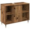 Bathroom Furniture Set with Shelf 3 pcs Reclaimed Wood Effect Particleboard