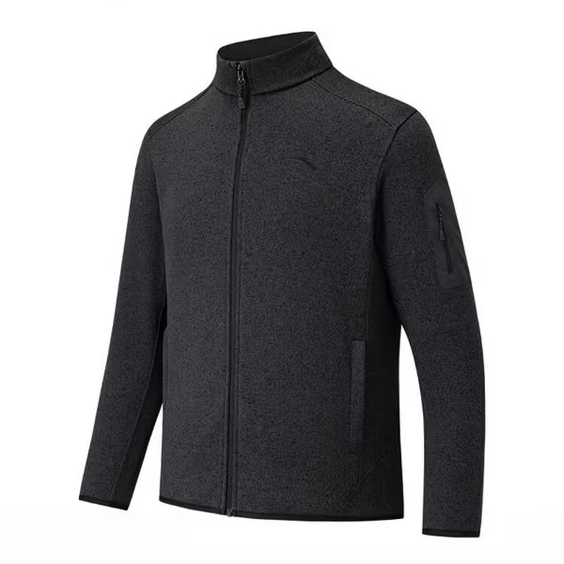 Anta Men's Stand-Collar Knit Sports Jacket