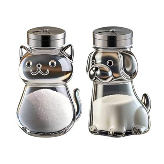 Salt And Pepper Shakers with Stainless Steel Lids Reusable Spice Jars Clear Easy-Fill Spice Storage Organizer for Kitchen Camping