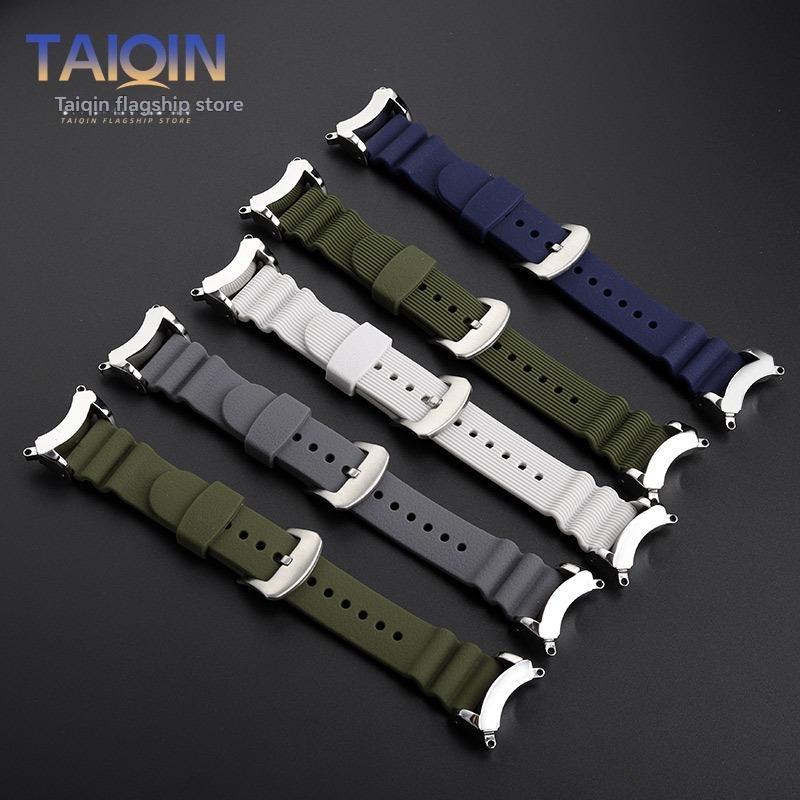 Modified Silicone Watchband For Citizen BJ8050-08E BJ8058-06 Lengthen Little Monster Bracelet Watch Strap Wristband Accessories