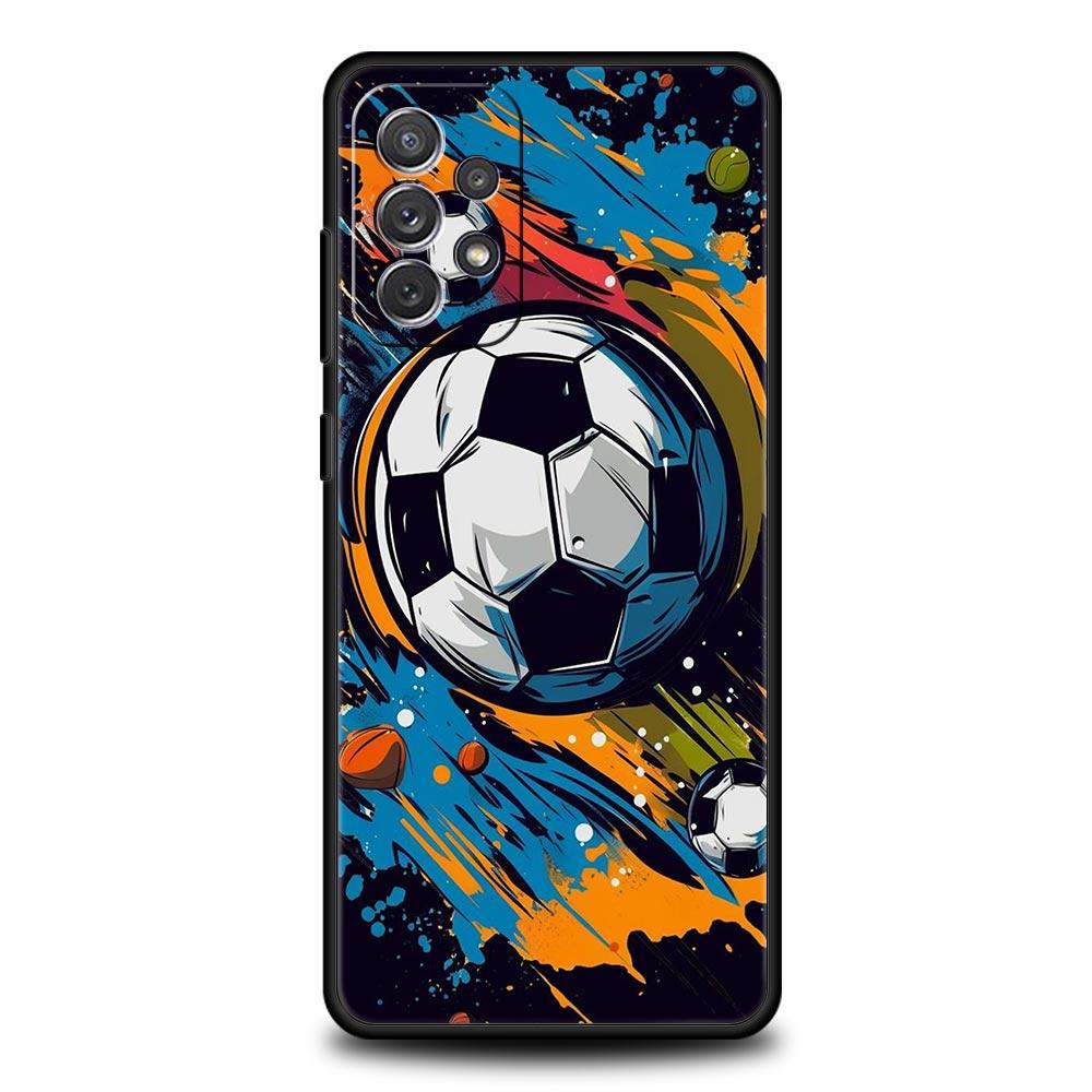 

Case For Samsung A15 A13 A51 A71 A41 A31 A21S A03S A05 A12 A32 A52 A23 A25 A33 A53 A73 5G Cover Football Passion Soccer Ball Samsung A32 5G