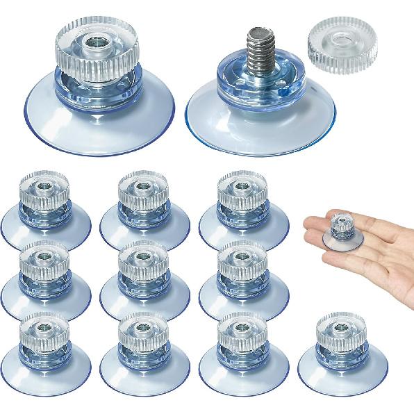 20 Pack Mini Suction Cups,25mm/1'' Suction Cup with M5 Screw Clear PVC Sucker Pads Extra Strong Sucker Suction Cup Glass Suction Holder with Screw