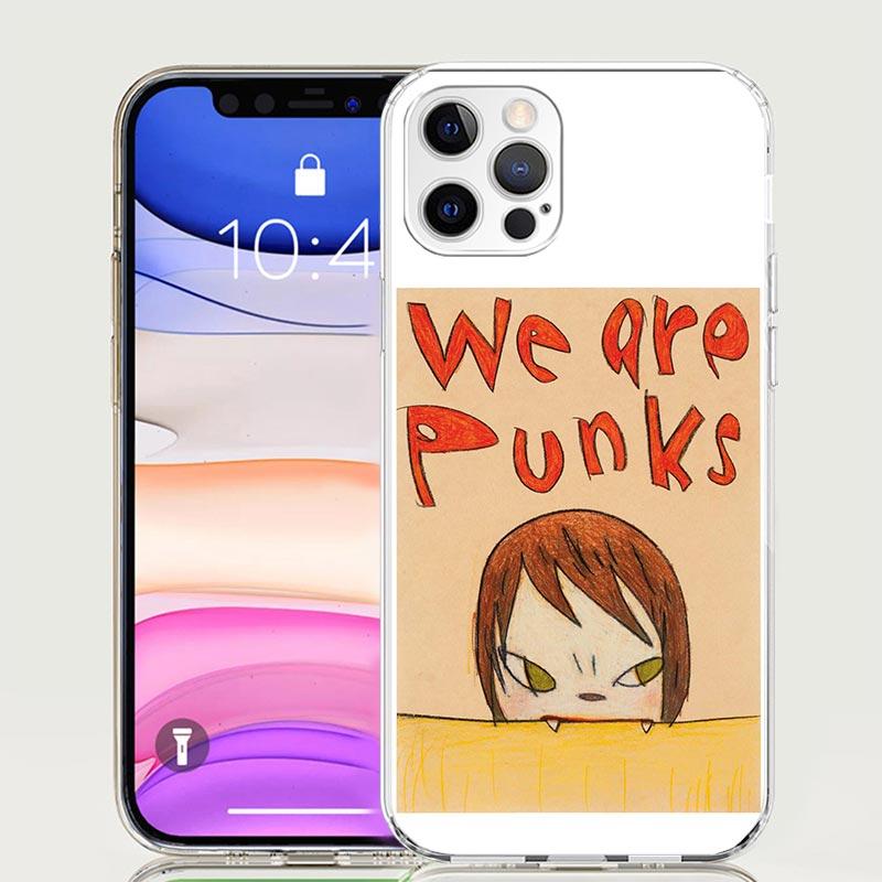 Y-Yoshitomo Nara Phone Case for Apple iPhone 17 Air 16 15 Plus 14 + 13 Mini 12 11 Pro Max 7 8 SE 16Max Soft Shell Cover Coque 17