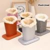 Plush Lined Eyeglass Holder Stand - Protective Desk or Nightstand Organizer Case for Secure Glasses & Sunglasses Storage