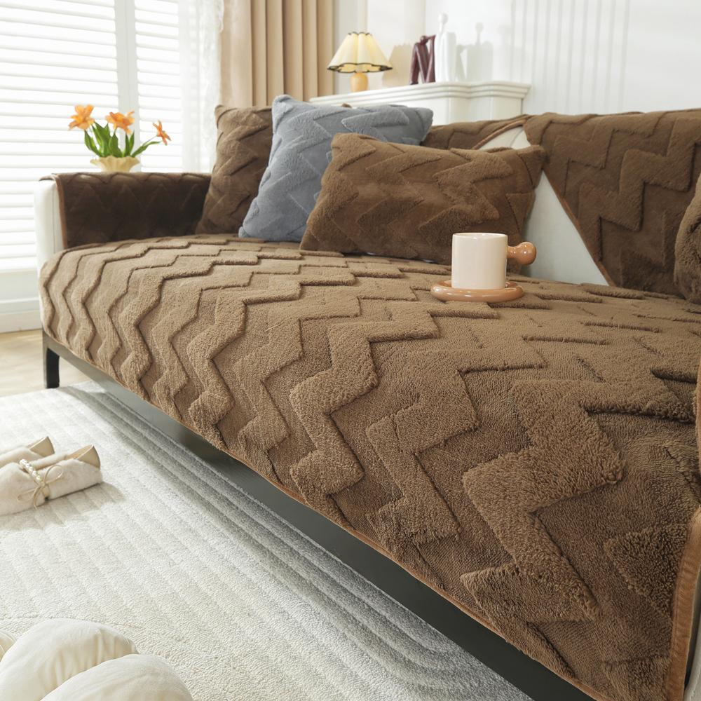 Thickened Plush Sofa Cushion Sofa Seat Cushion Sofa Towel Non-Slip Autumn And Winter  New Sofa Cover Cover Cloth