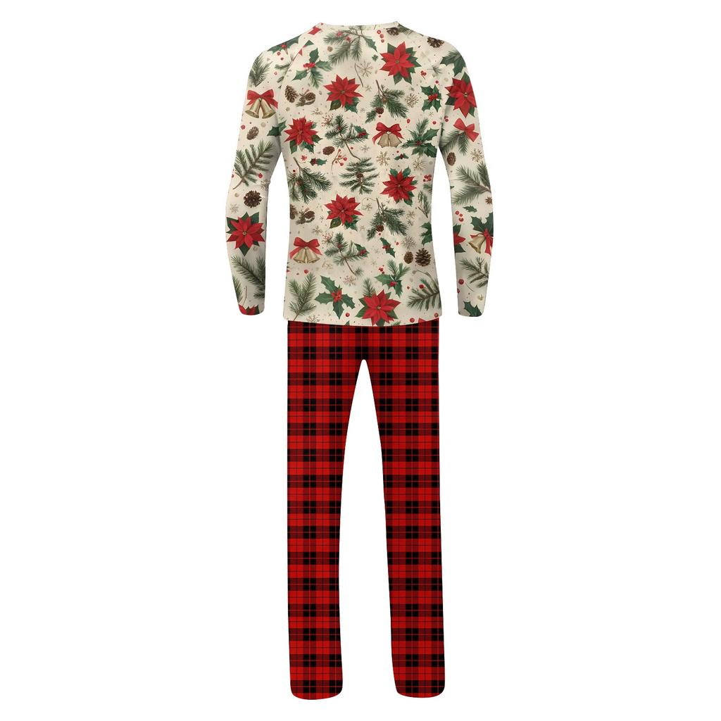 Christmas Prints Family Matching Long Sleeve Tops+Pants Set Family Matching Sets