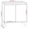 VidaXL Ensemble de meubles de salle de bain 3 pcs gris béton 3185585